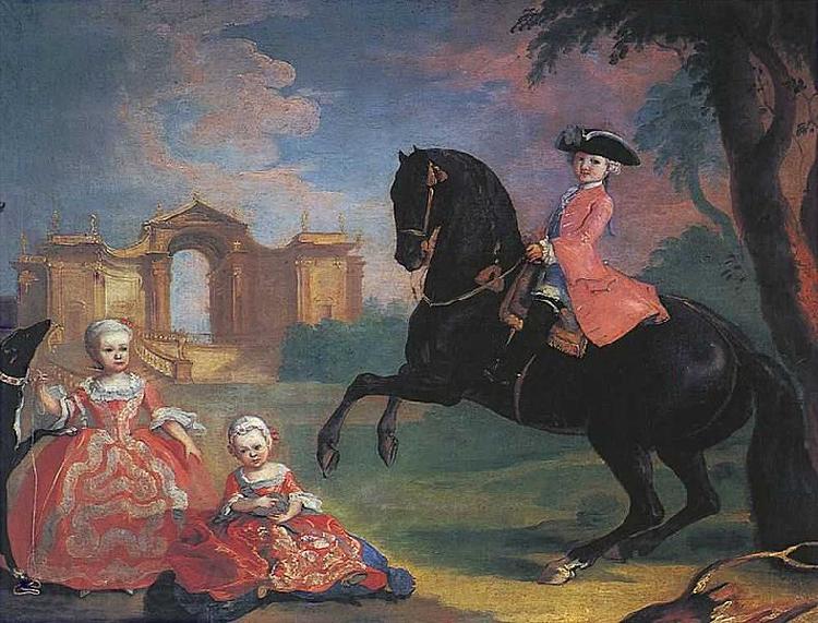 Georg Caspar Prenner The children of Count Vorontsov Germany oil painting art
